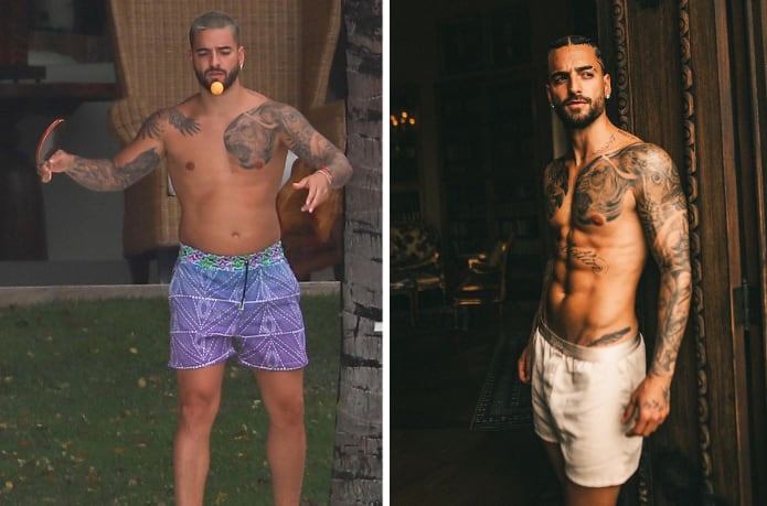 Maluma muestra su antes y después