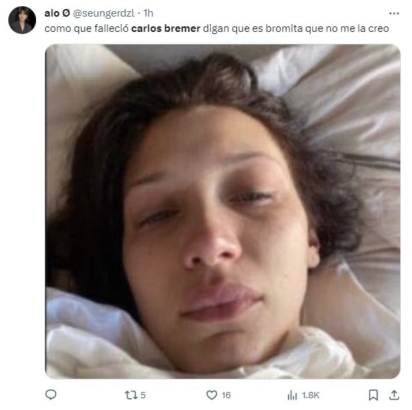 Memes por la muerte de Carlos Bremer