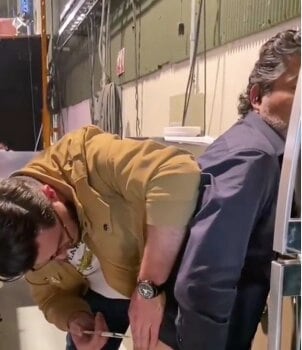 Paul Stanley y Raúl Araiza