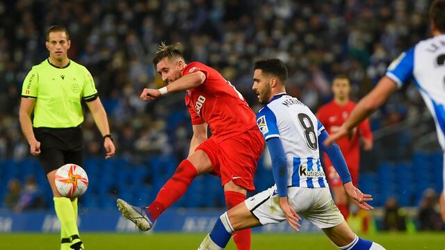 Héctor Herrera fue titular con el Atlético de Madrid.