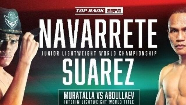 Emanuel Navarrete vs Charly Suárez: Fecha, horario y dónde ver la defensa del ‘Vaquero’