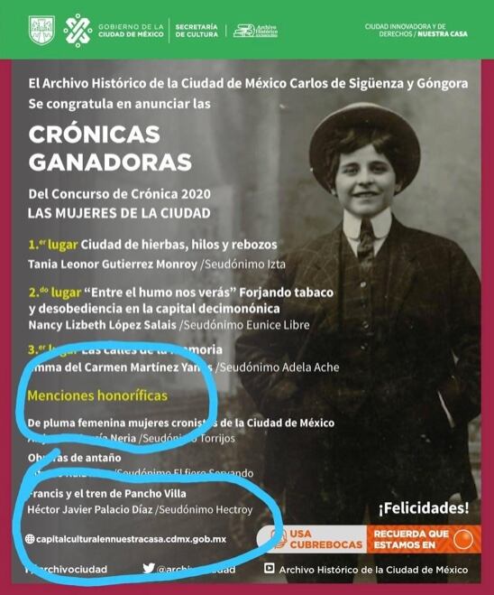 Crónicas ganadoras y menciones honoríficas.