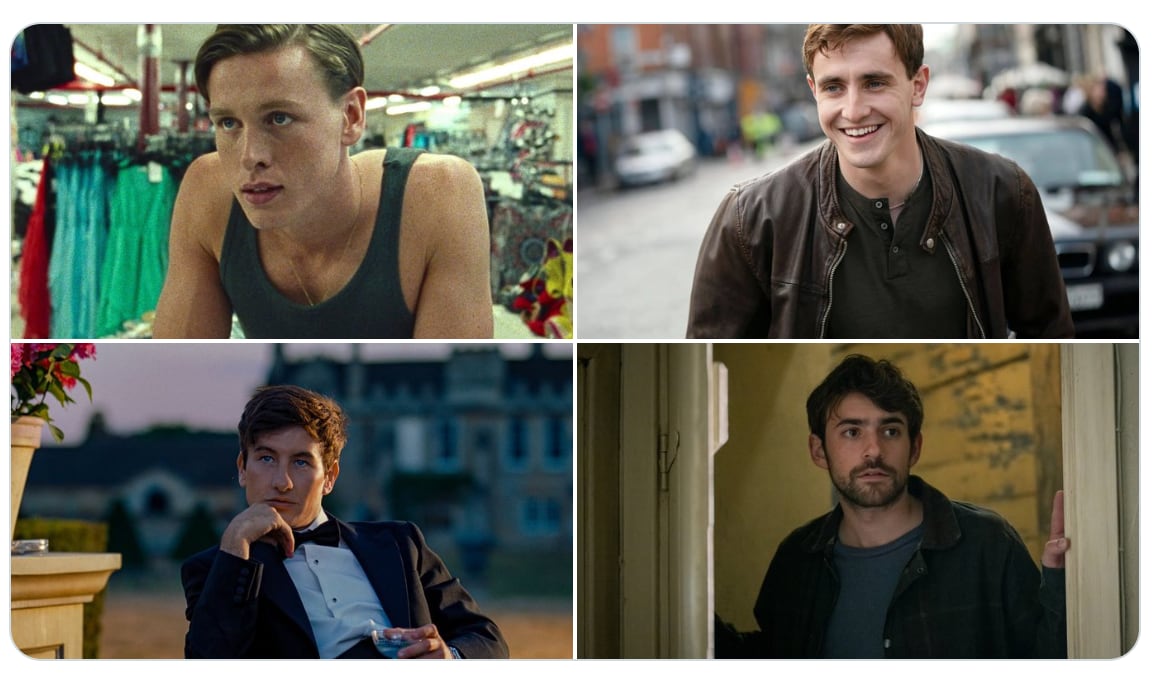 Harris Dickinson, Paul Mescal, Barry Keoghan y Charlie Rowe
