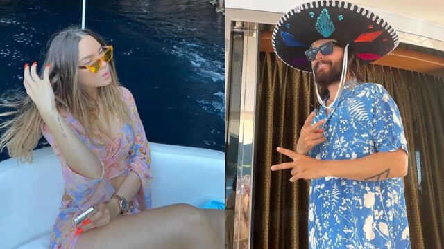Belinda de vacaciones con Jared Leto