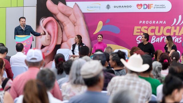 Esteban Villegas y Marisol Rosso entregan aparatos auditivos