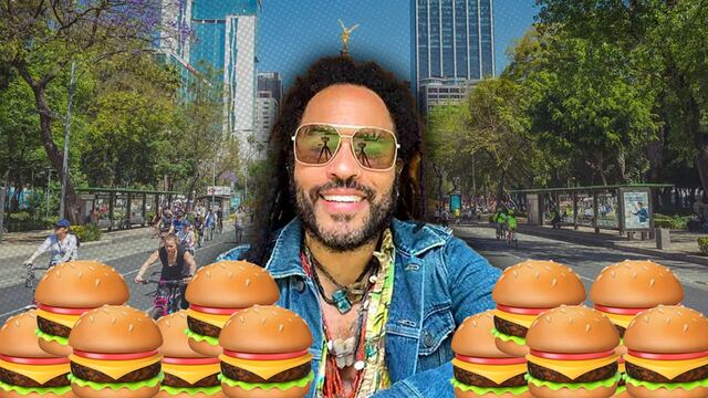 Lenny Kravitz echó hamburguesa callejera en CDMX