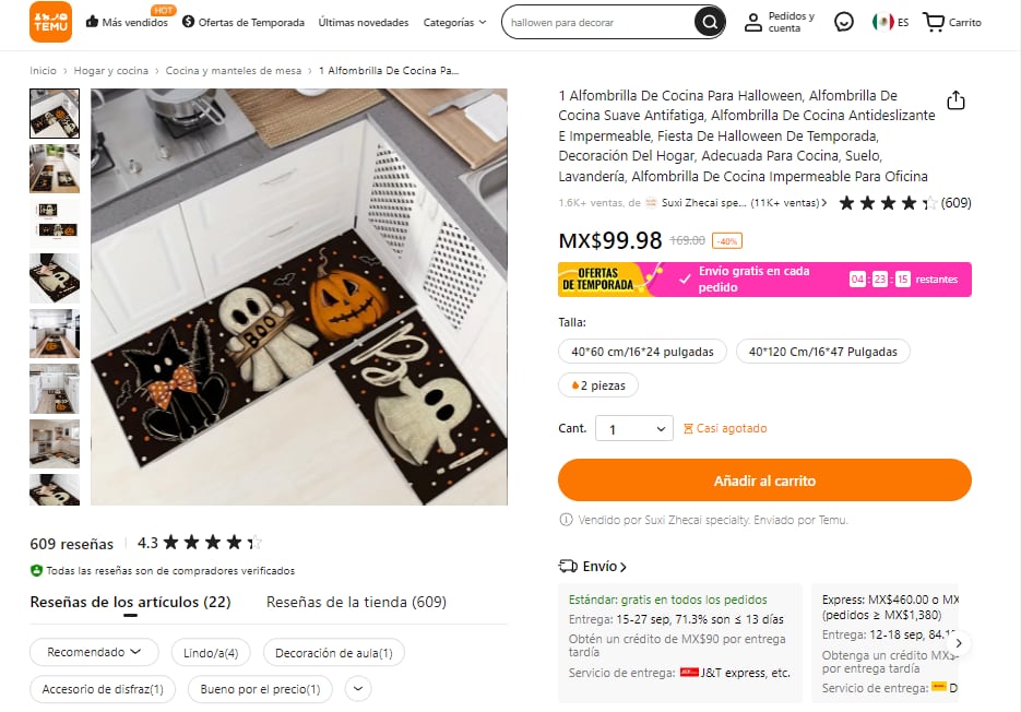 Adornos de Halloween en Temu