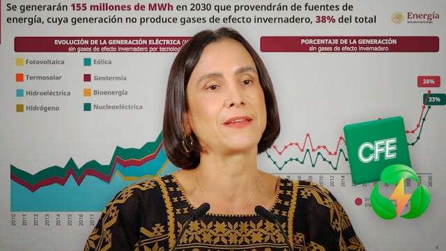 Luz Elena González presenta plan para una CFE más verde