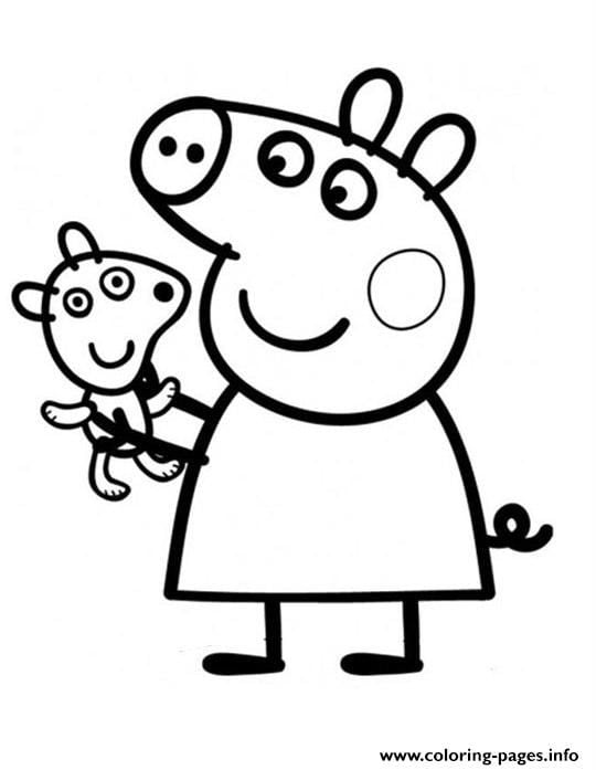 Dibujos de Peppa Pig haciendo manualidades