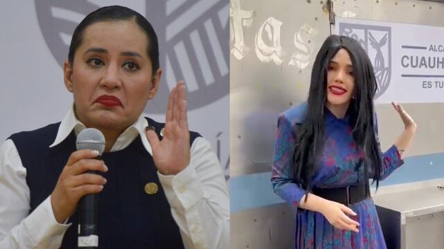 Parodian a Sandra Cuevas y los rótulos en la Cuauhtémoc
