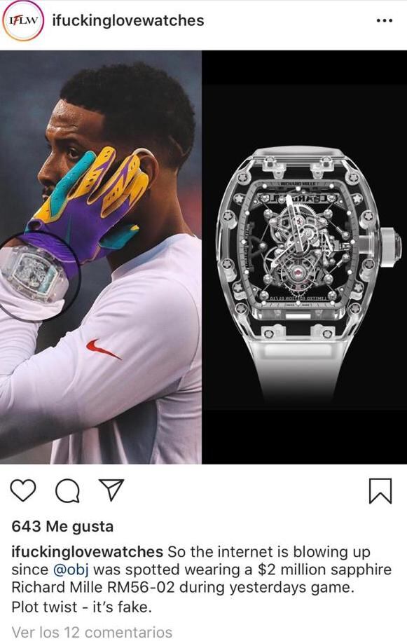 El lujoso reloj sería falso