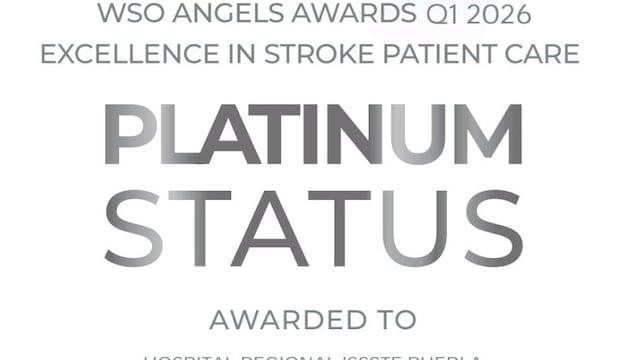 ISSSTE Puebla recibe reconocimiento Platinum por atención oportuna de ictus.