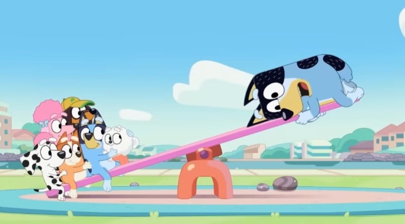 Juegos con amigos de Bluey