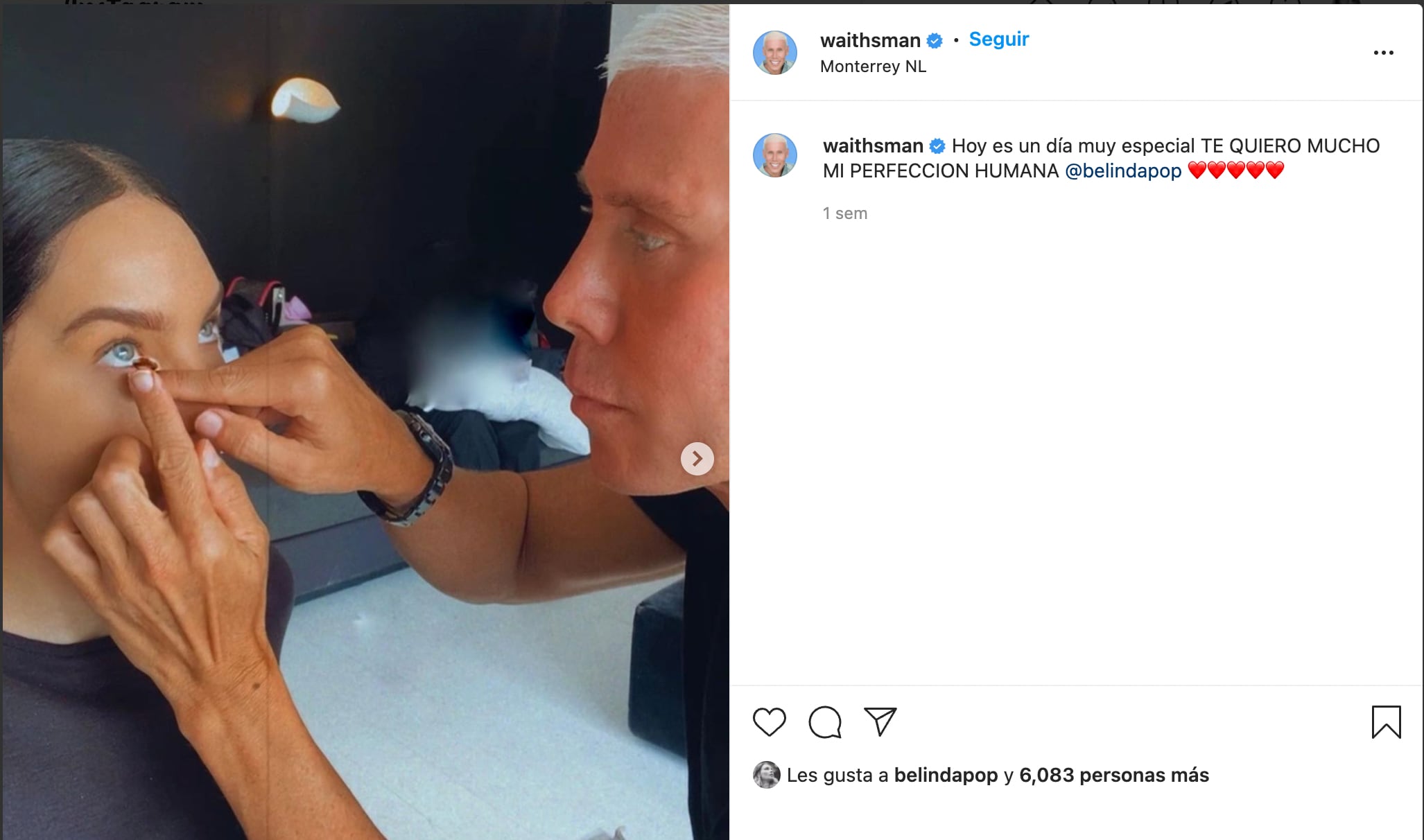 Belinda cambia de look a castaña