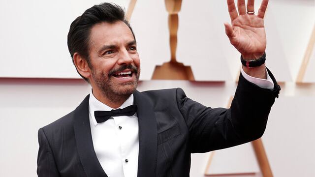 Eugenio Derbez arrives at the Oscars on Sunday, March 27, 2022, at the Dolby Theatre in Los Angeles. (AP Photo/Jae C. Hong)