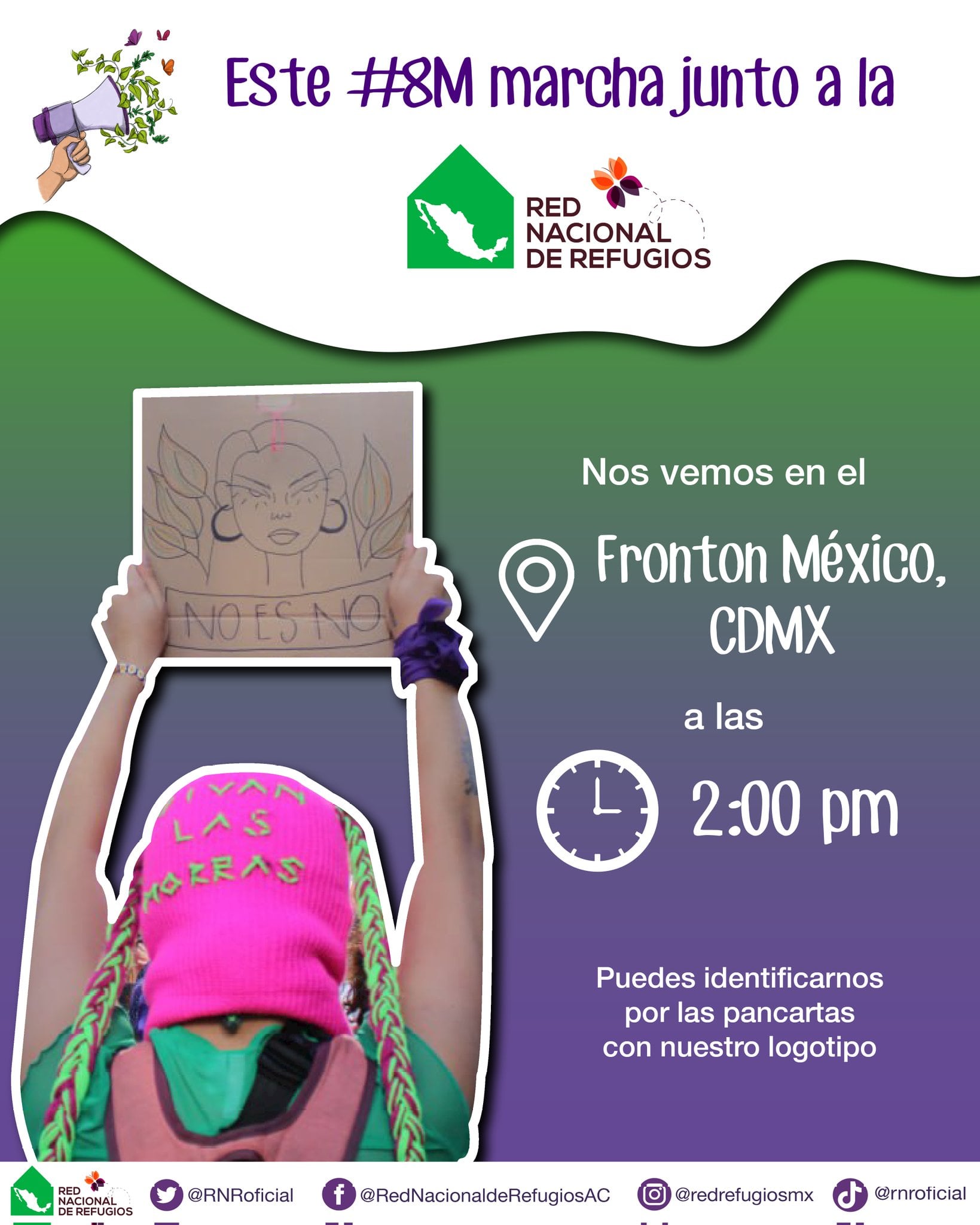 Rutas de las colectivas feministas para marcha 8M en CDMX 2023