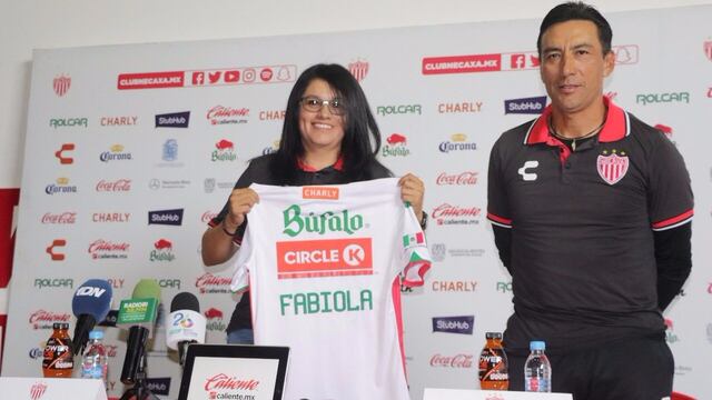 Fabiola Vargas a la hora de ser oficializada.