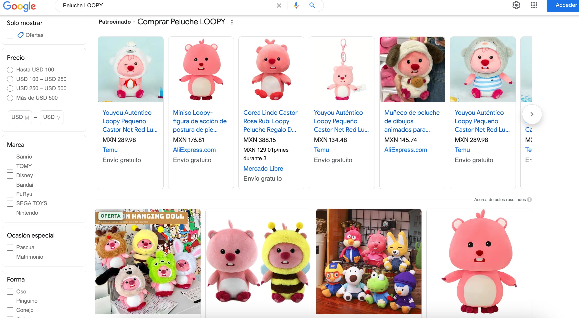 ¿Precio y dónde comprar el peluche Loopy?