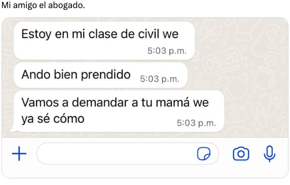 Este 12 de julio con memes, recuerdan el Día del Abogado