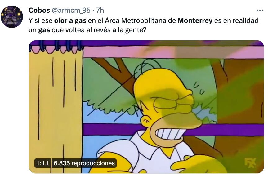 meme olor a gas en Monterrey