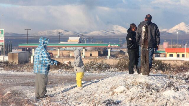 Las nevadas en Sonora. Intenso frío.