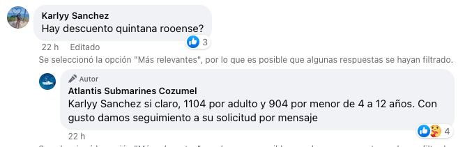 Descuento en submarino de Cozumel