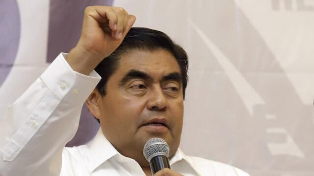 El virtual gobernador electo, Miguel Barbosa.