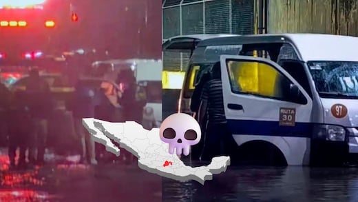 Mueren seis pasajeros de una combi tras quedar atrapados por inundaciones en Tultitlán