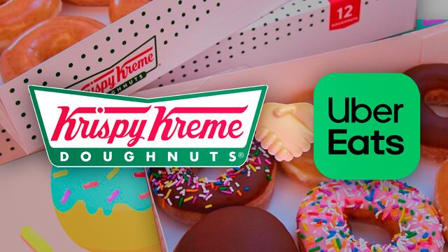 Krispy Kreme y Uber Eats tienen una oferta especial