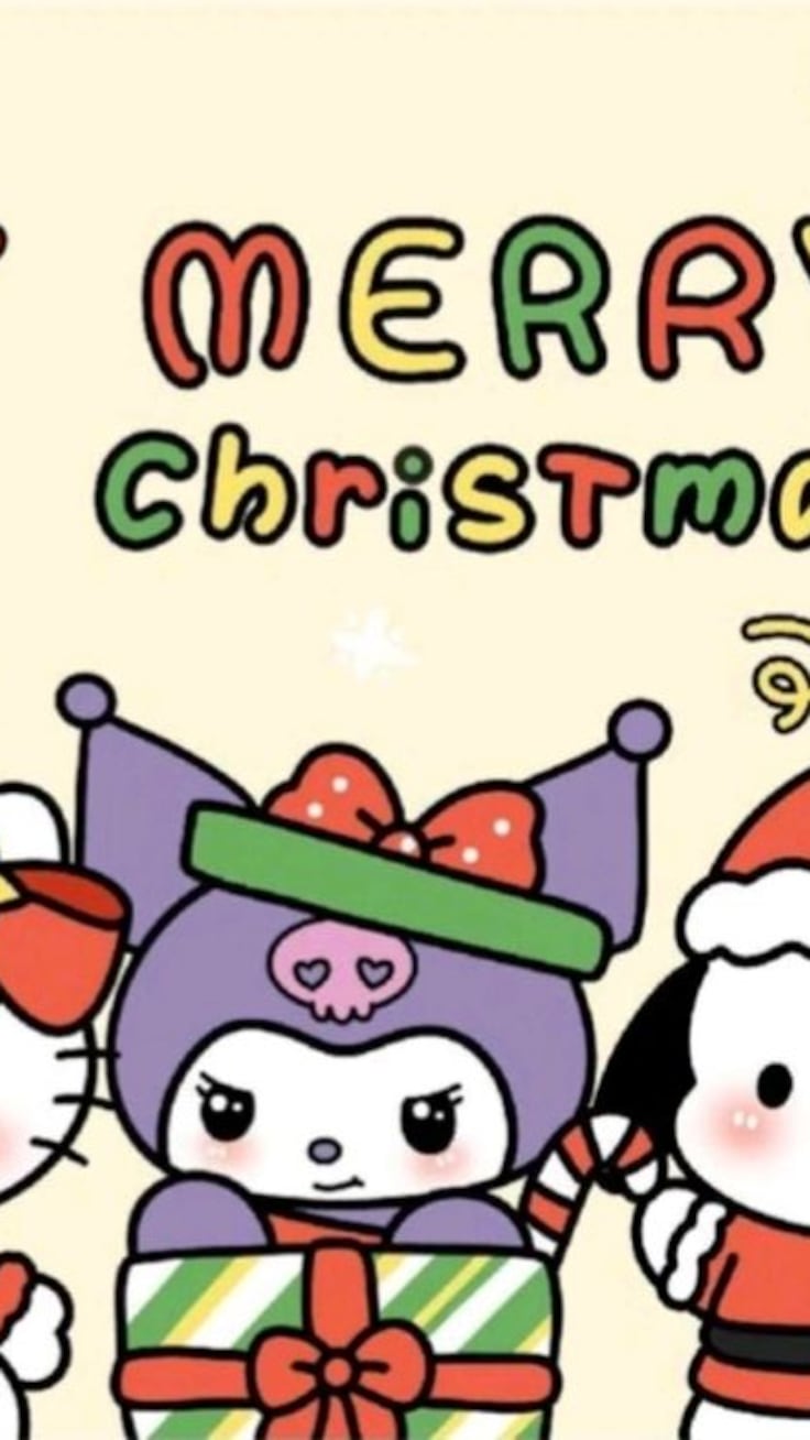 8 tarjetas navideñas de Hello Kitty para imprimir y regalar a tus seres queridos en Navidad