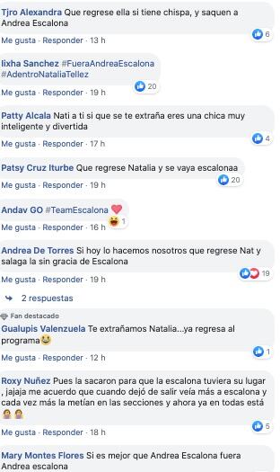 Quieren a Andrea Escalona fuera de Hoy