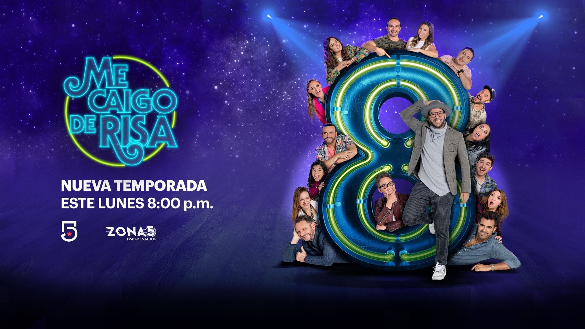 Cartel de la temporada 8 de 'Me Caigo de Risa'