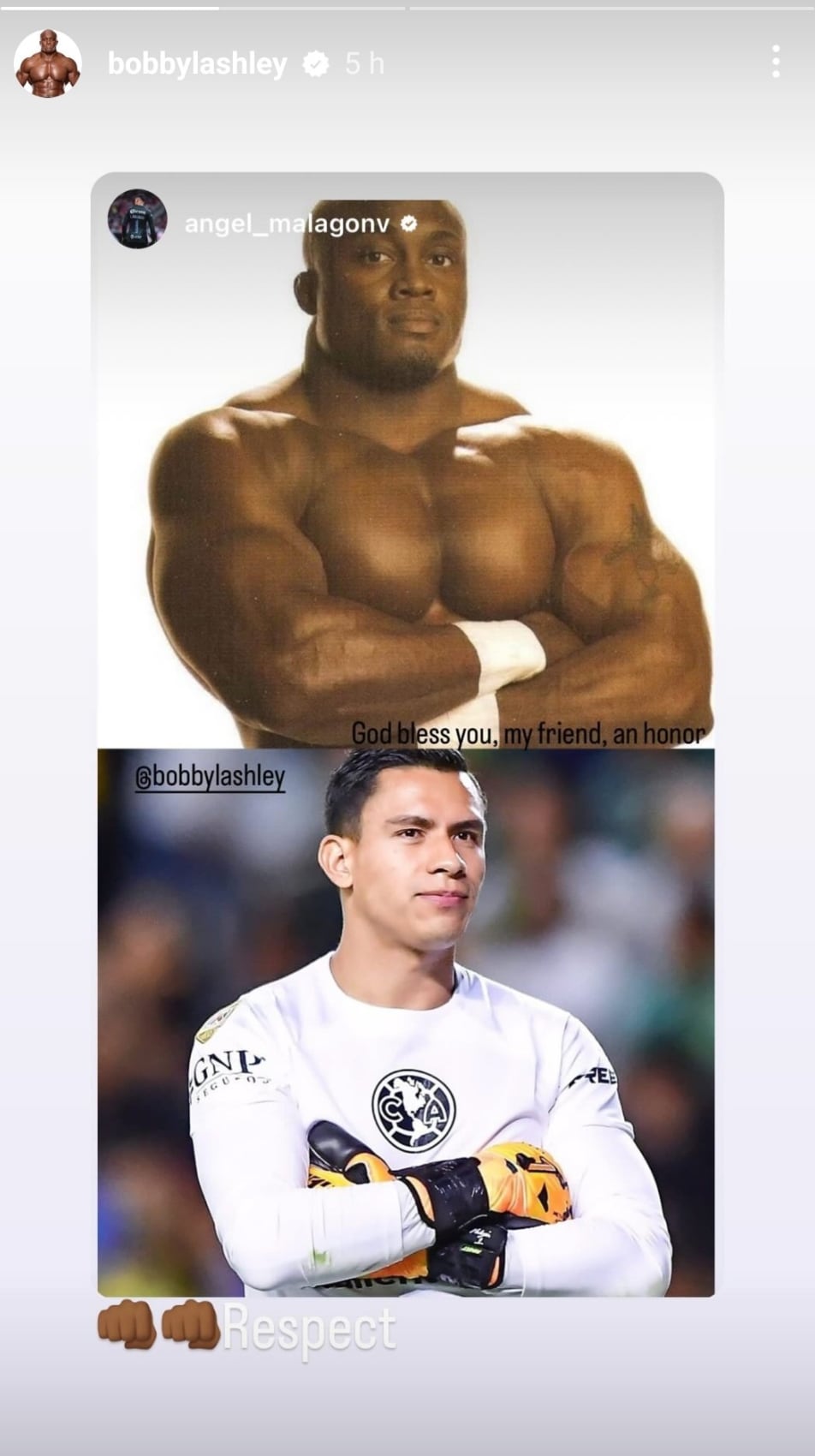 Bobby Lashley le mandó un mensaje a Luis Malagón