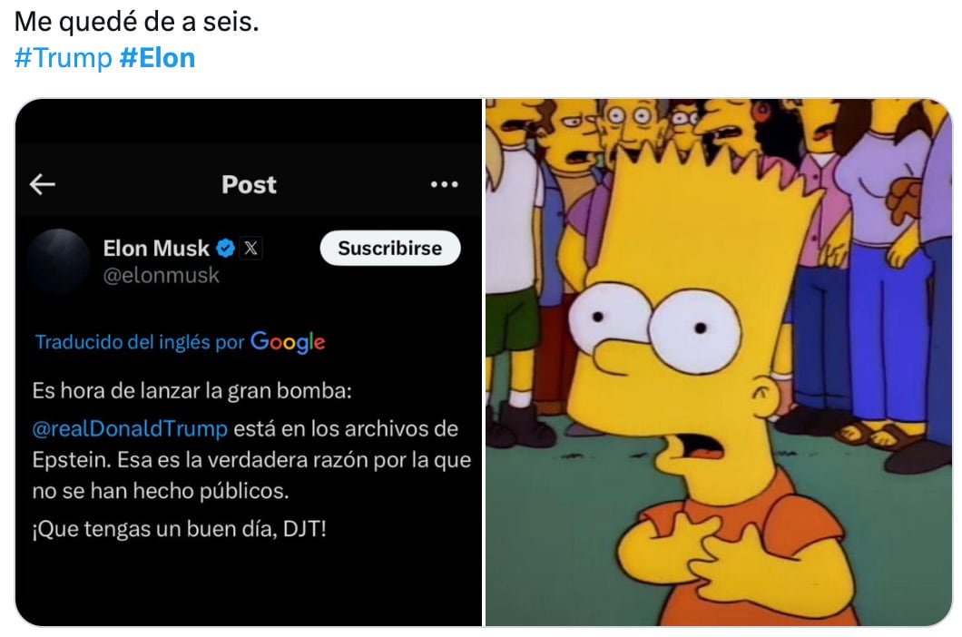 Memes de la pelea entre Elon Musk y Donald Trump