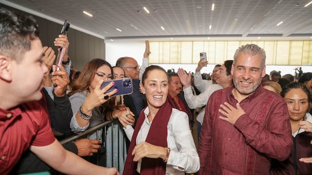 Alfredo Ramírez Bedolla, gobernador de Michoacán y Claudia Sheinbaum Pardo, potencial candidata de Morena-PT-PVEM a la presidencia de la República en 2024