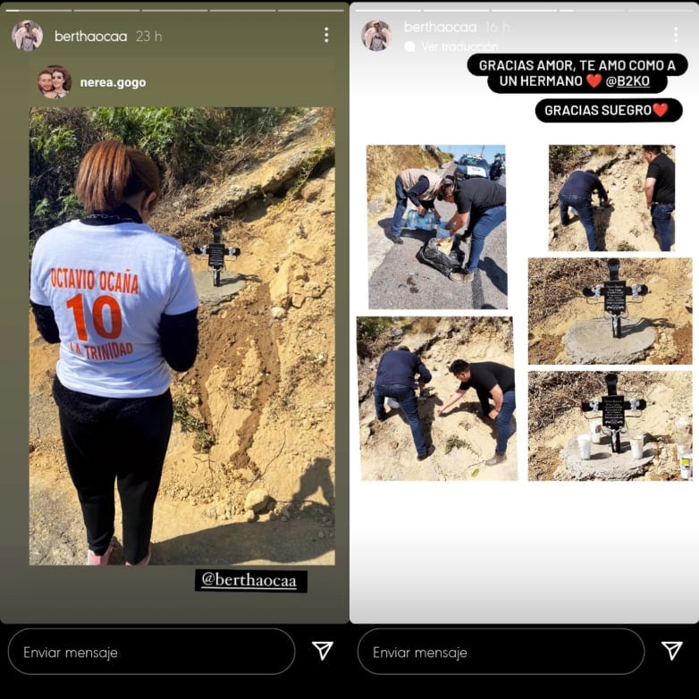 Colocan cruz en donde murió Octavio Ocaña.