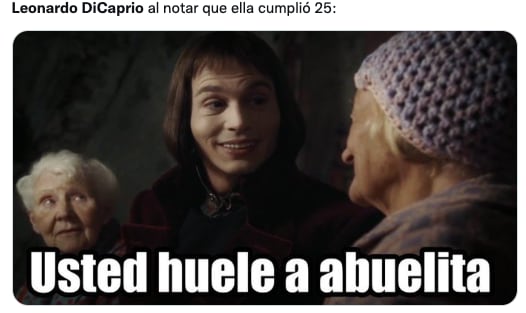 Memes de Leonardo DiCaprio y mujeres de 25 años