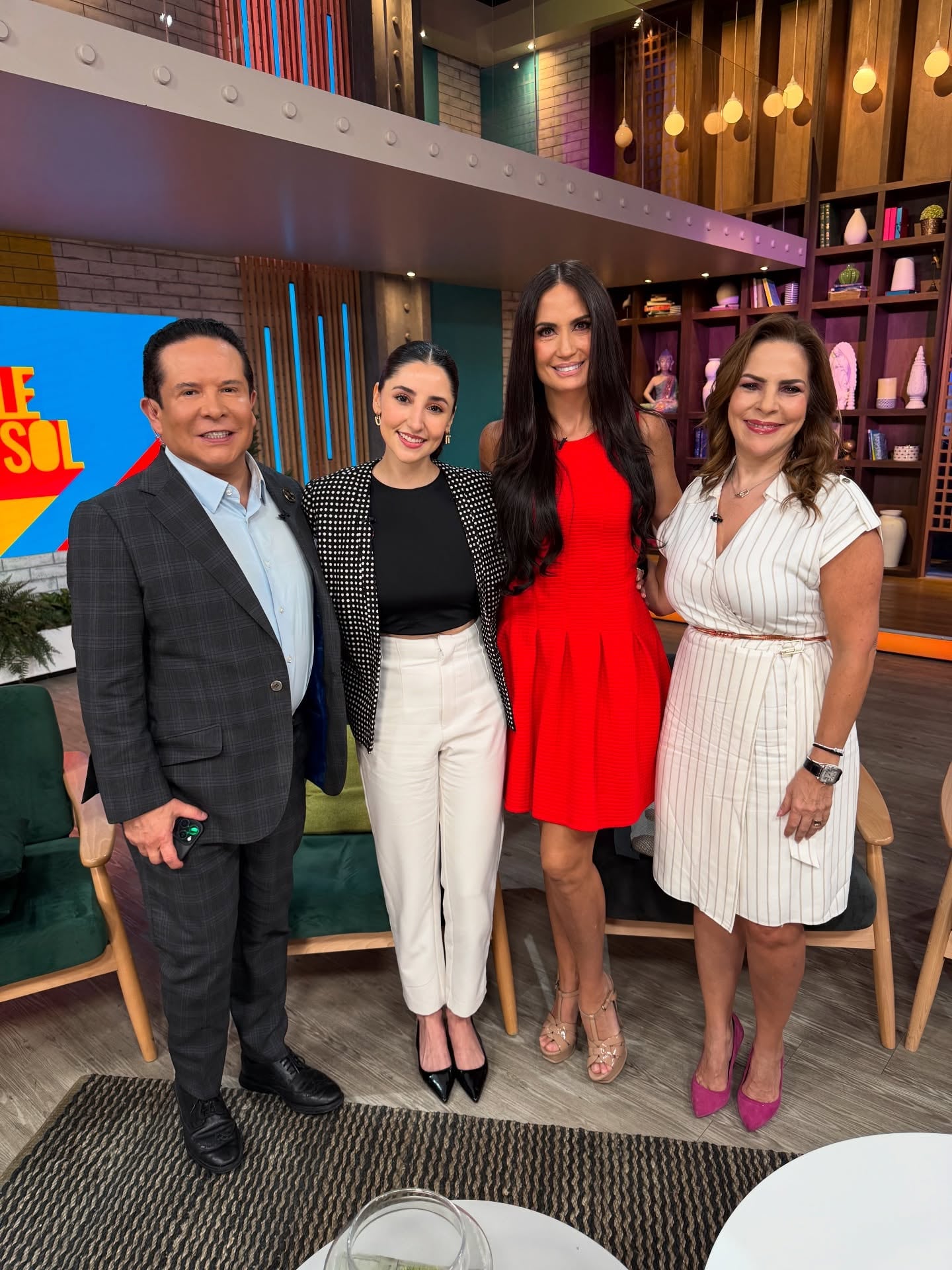 Conductores de Sale el Sol; Gustavo Adolfo Infante, Joanna Vega-Biestro y Ana María Alvarado.