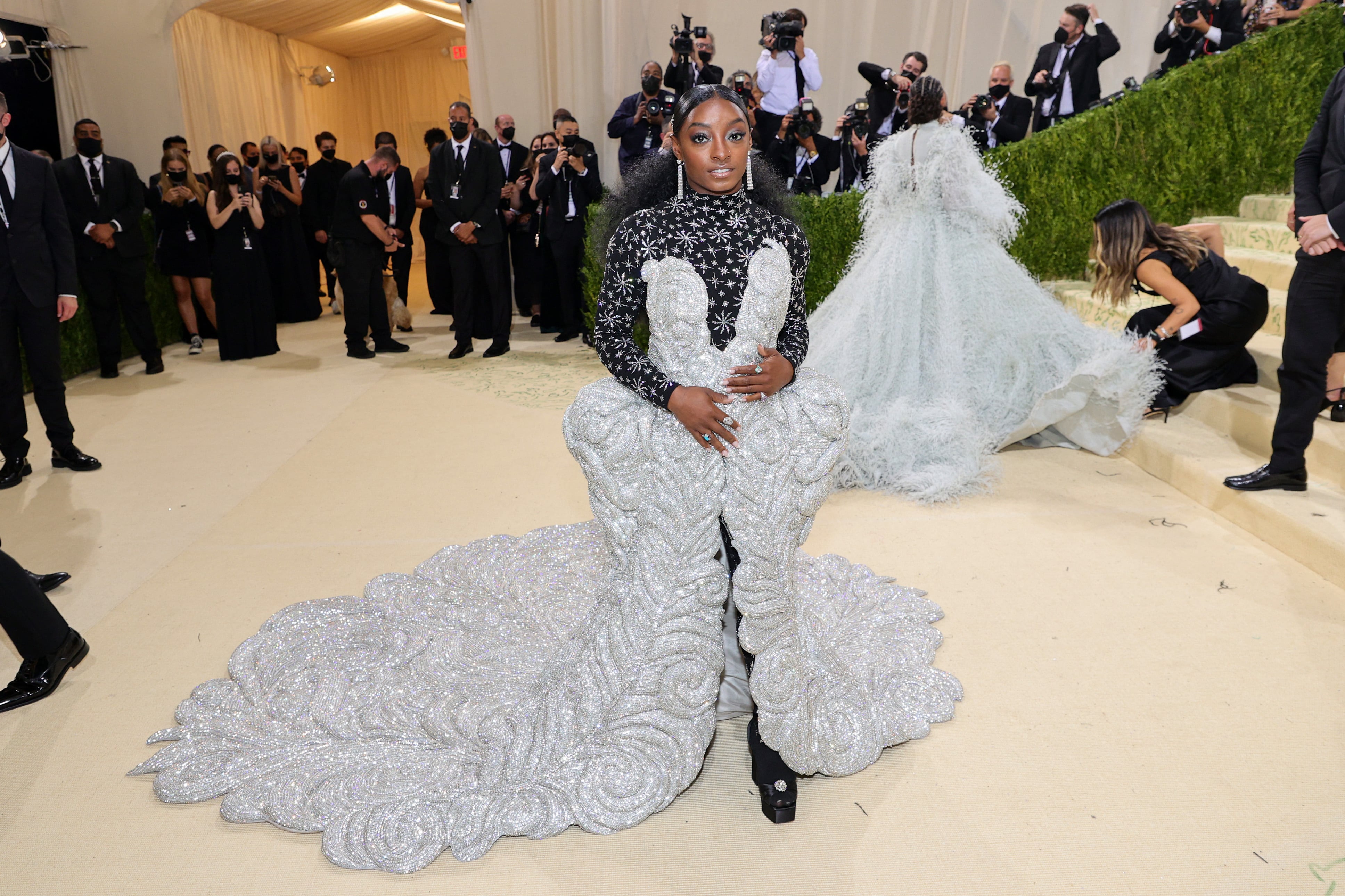 Simone Biles en la Met Gala 2021