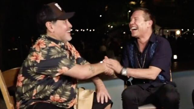 Diego Maradona y Julio César Chávez