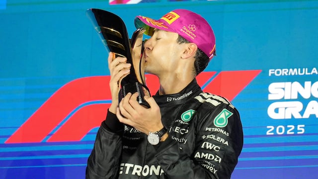 George Russell gana el GP de Singapur 2025; McLaren ya es campeón