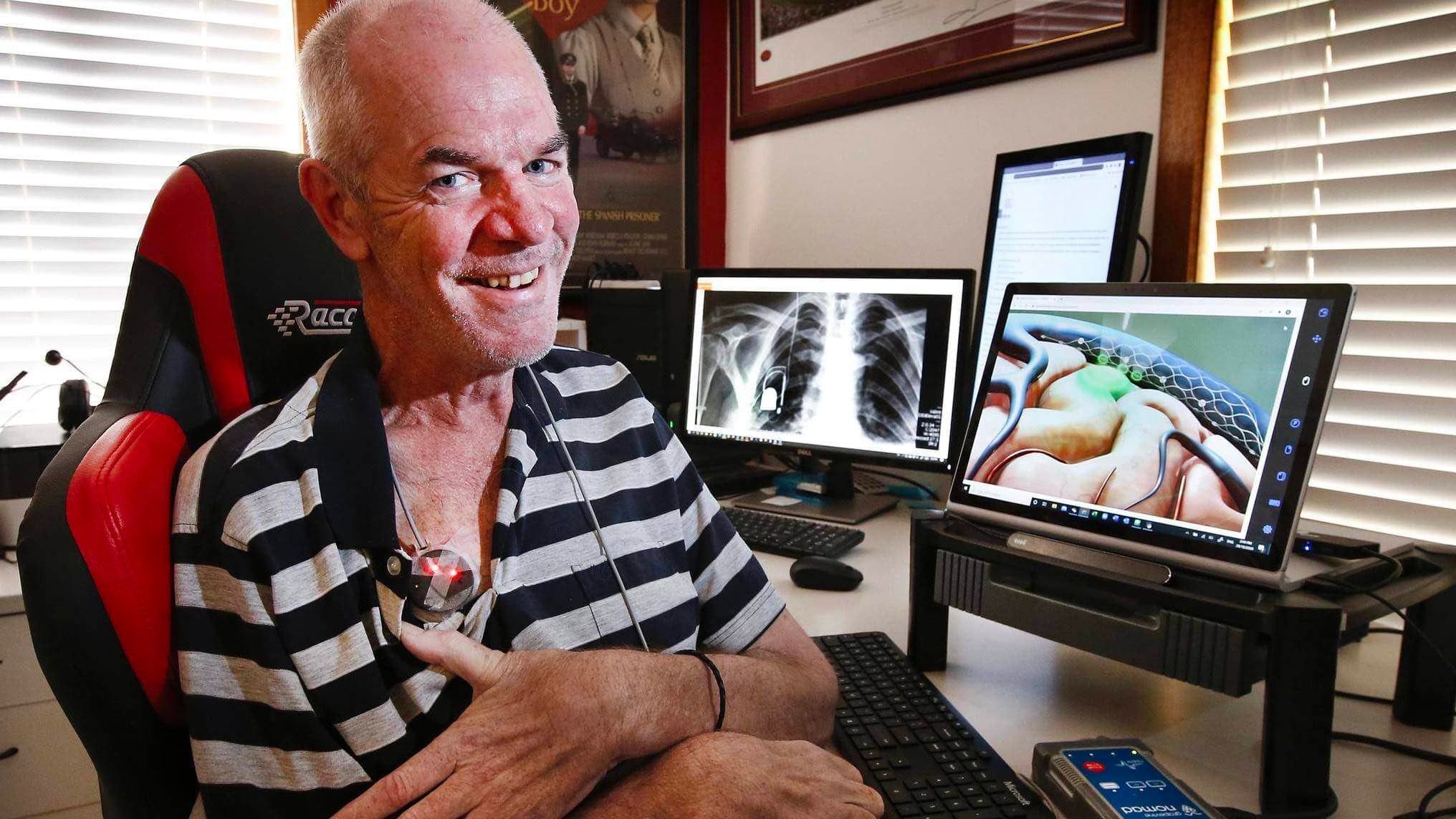 Phillip O’Keefe, paciente con parálisis severa