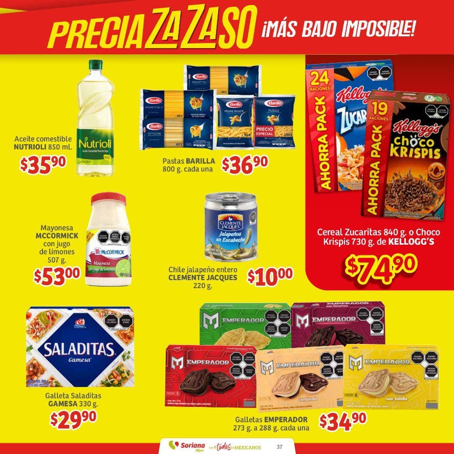 Ofertas Soriana fin de semana hoy al 25 de septiembre 2024