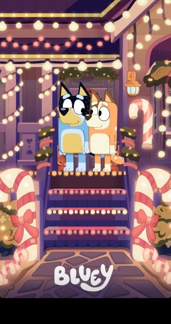 Fondos de Bluey navideña