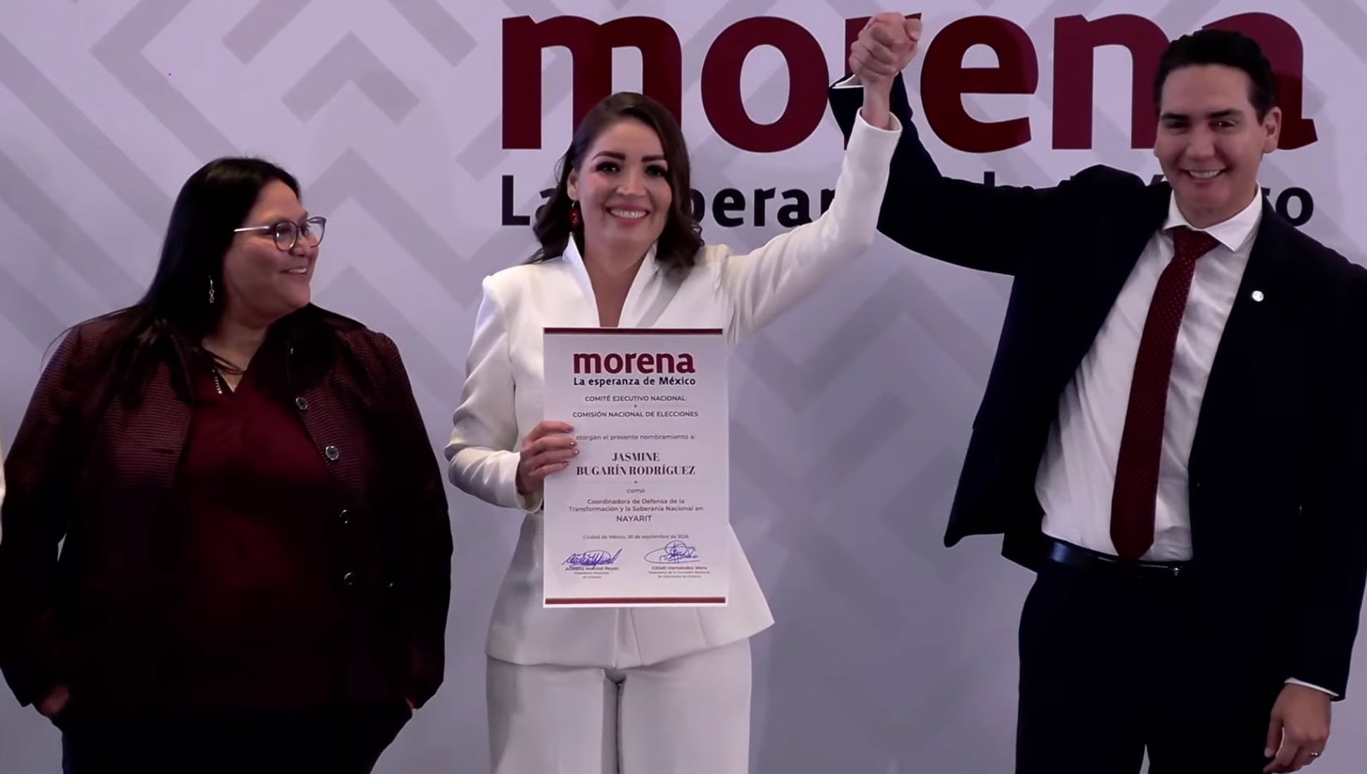 Morena elige a Jasmine Bugarín como coordinadora en Nayarit