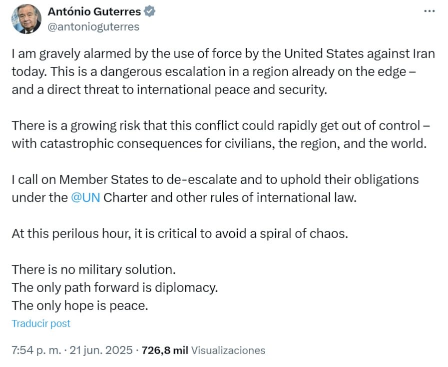 Ataque de Estados Unidos a Irán