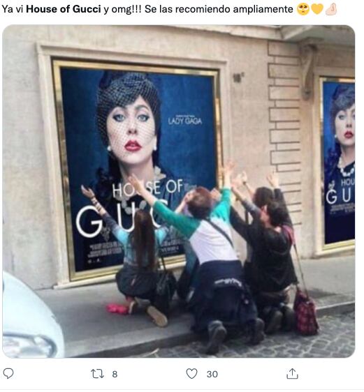 Memes sobre el estreno de 'House of Gucci', que celebran la actuación de Lady Gaga