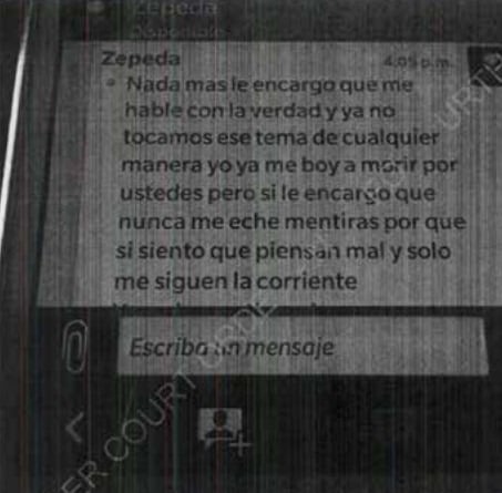 Presunta conversación.