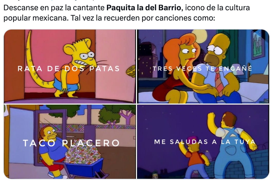 Memes despiden a Paquita la del Barrio