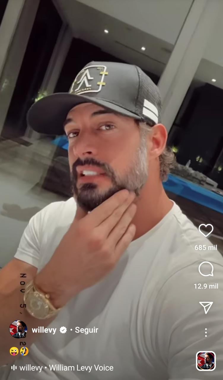 Willian Levy sorprendió a sus seguidores con nuevo look; tiene canas